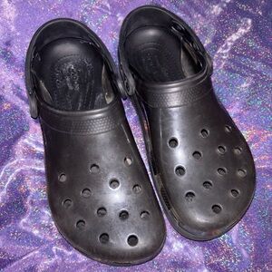Black Translucent crocs